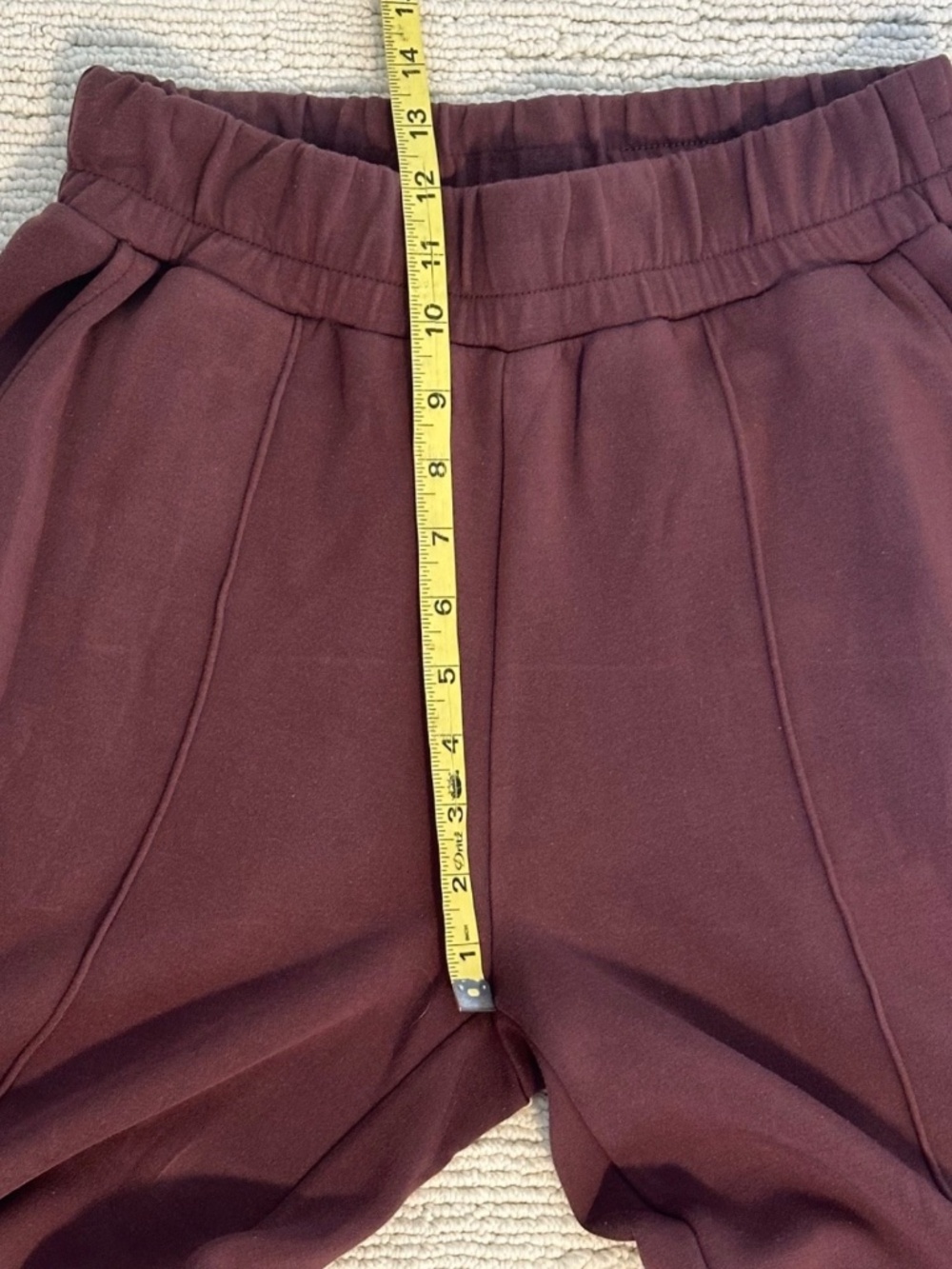 VARLEY The Wide Leg Women’s S Brown Pants Doublesoft Knit 28” Inseam Travel Soft - Picture 9 of 16